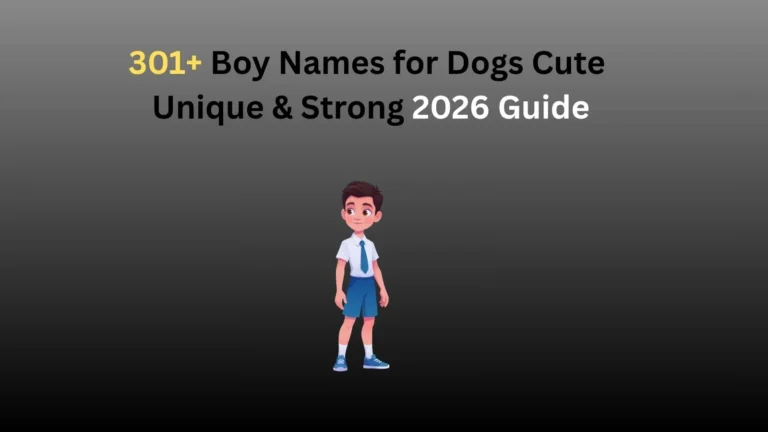 boy names for dogs