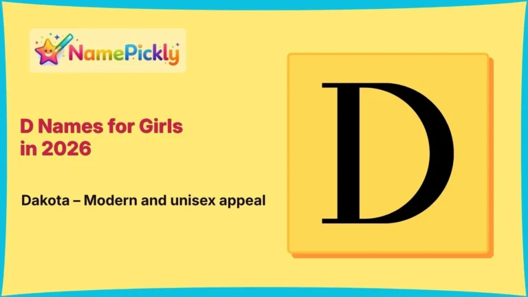D Names for Girls in 2026