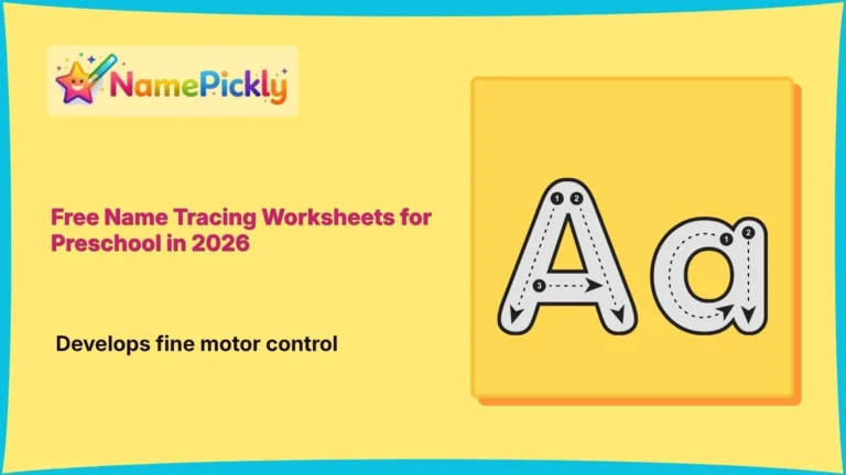 Free Name Tracing Worksheets for Preschool in 2026