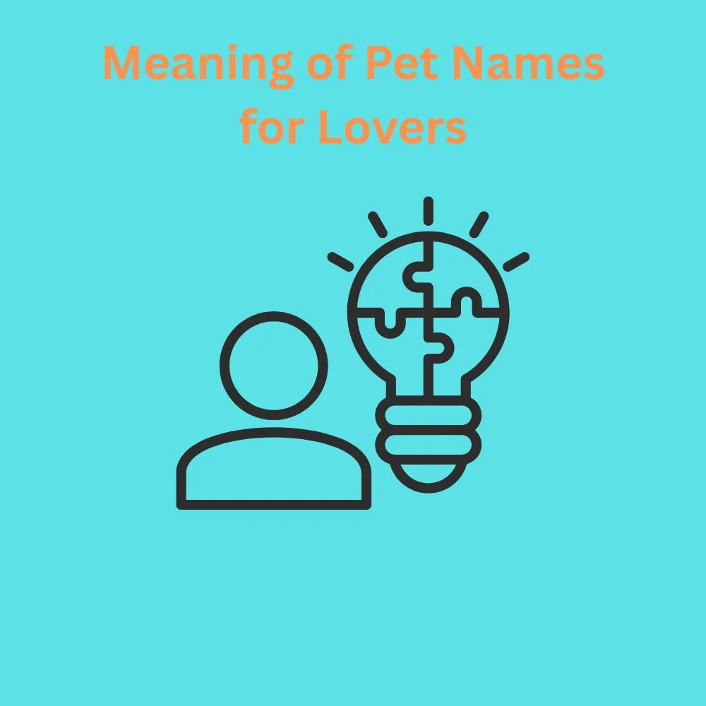 Meaning of Pet Names for Lovers