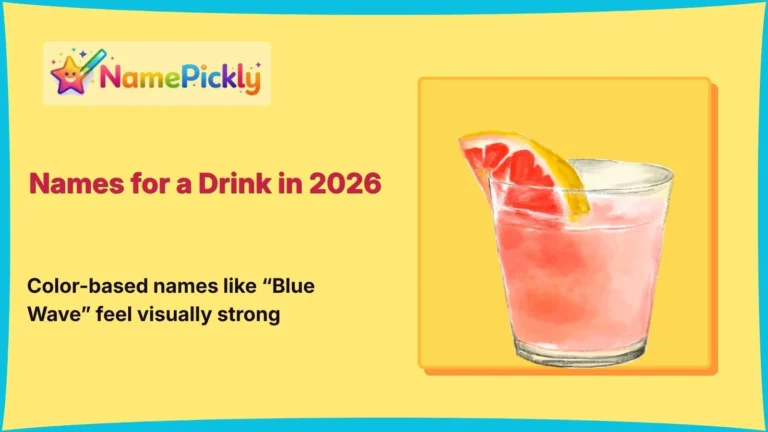 Names for a Drink in 2026