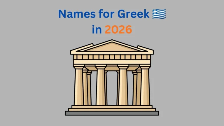 Names for Greek 🇬🇷 in 2026