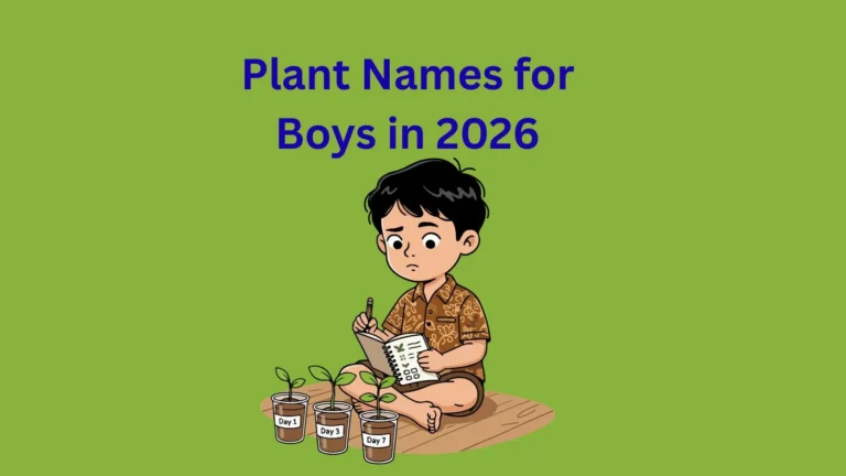 Plant Names for Boys in 2026