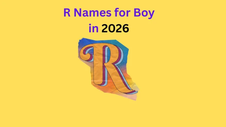 R Names for Boy in 2026