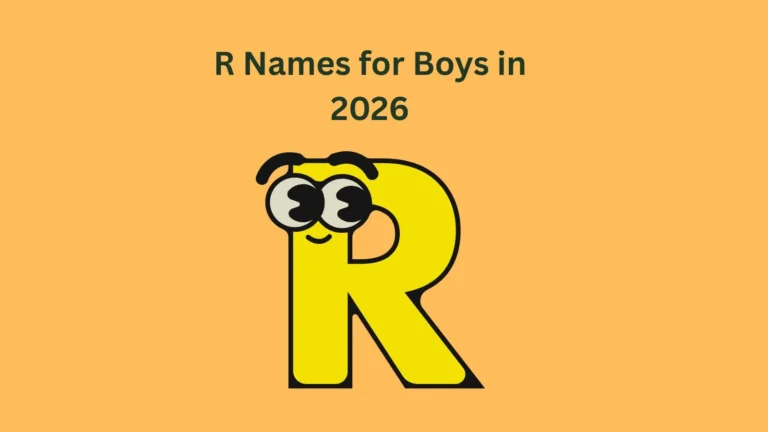 R Names for Boys in 2026