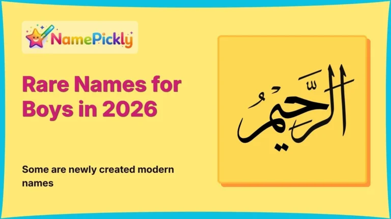 Rare Names for Boys in 2026