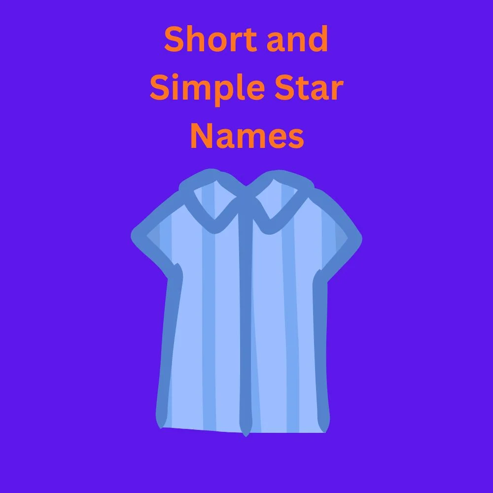 Short and Simple Star Names