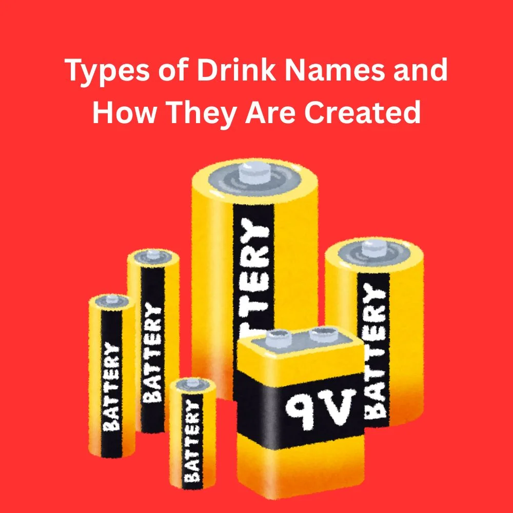 Types of Drink Names and How They Are Created
