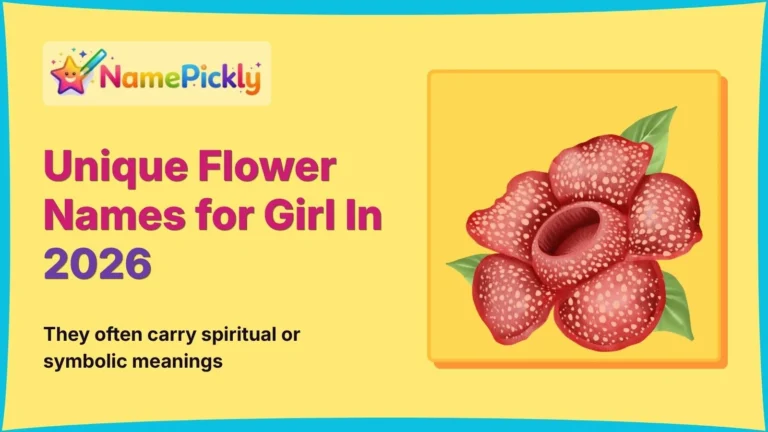 Unique Flower Names for Girl In 2026