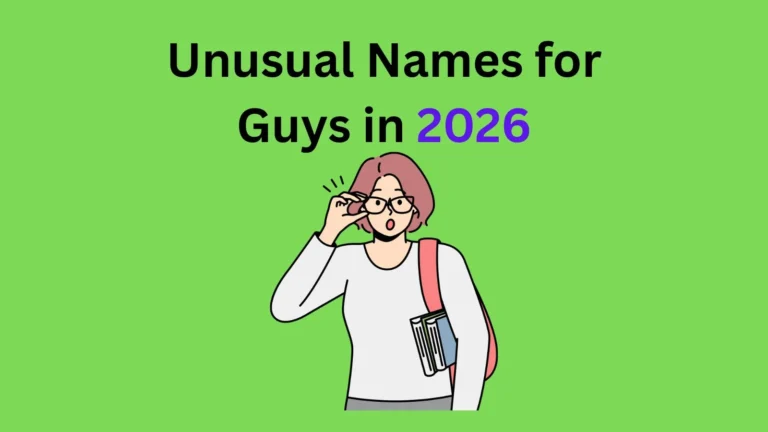 Unusual Names for Guys in 2026