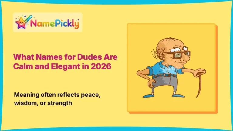 What Names for Dudes Are Calm and Elegant in 2026